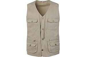 Walter Sobchak Inspired Costume - Military Touch Fishing Safari Vest Adventure Wear...