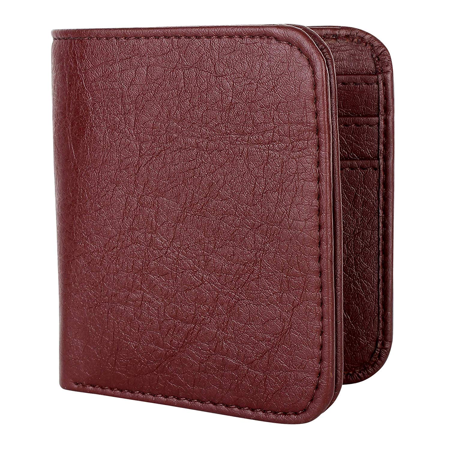 Brown Faux Leather Unisex Wallet (1554251NY)-image-7