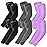 BHYTAKI 6 Pairs UV Sun Protection Arm Sleeves, UPF 50 Sports Cooling Arm Compression Sleeves for Men Women Teenager