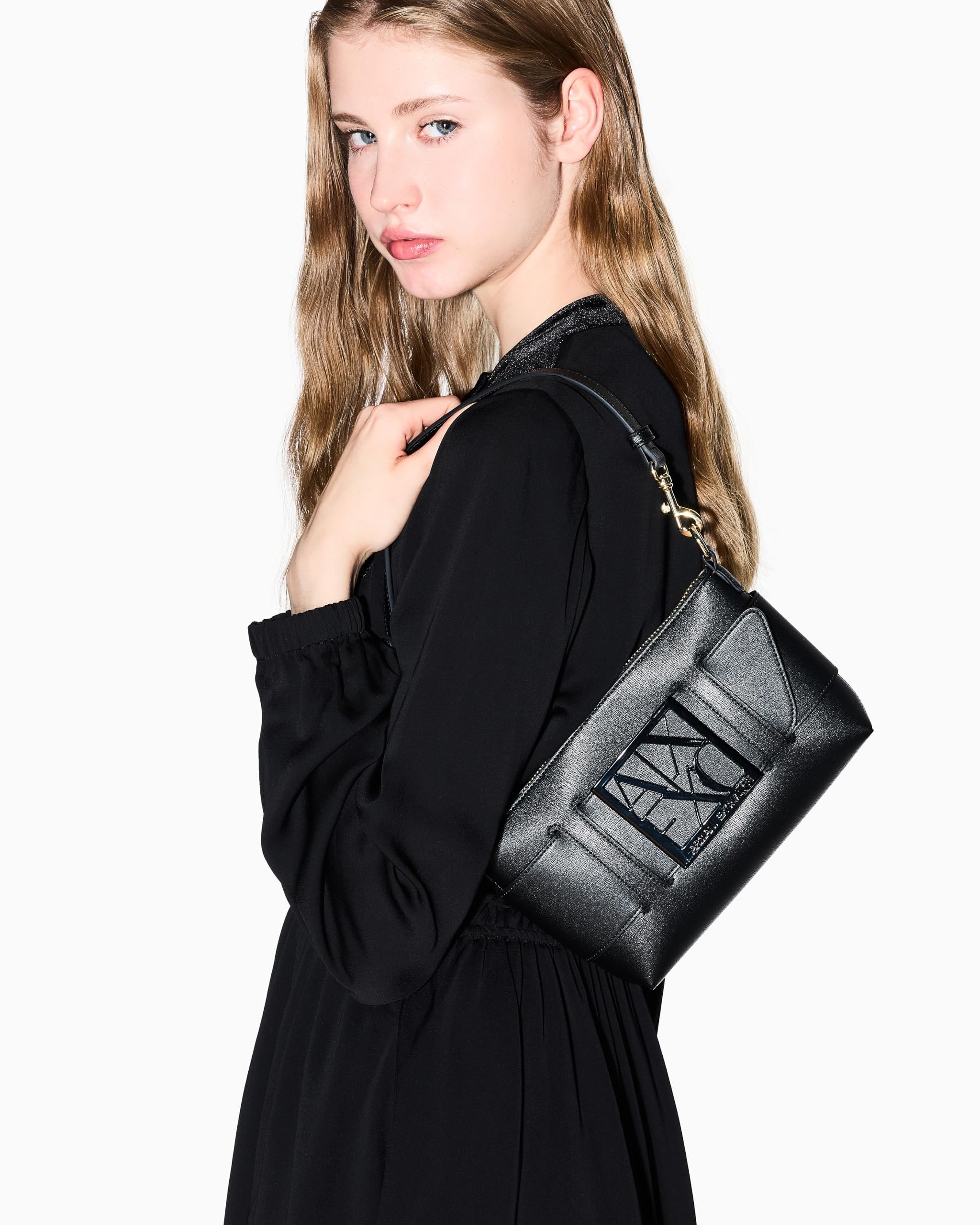 Armani Exchange Susy Schultertasche schwarz