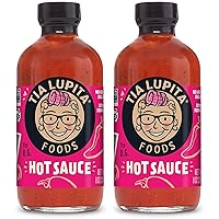 Vista 12 de Tia Lupita Chipotle - Salsa picante 8 oz x 1 botella Calor sabroso, especias medianas, ahumado, cuerpo completo, sin gluten, sin OMG, sin