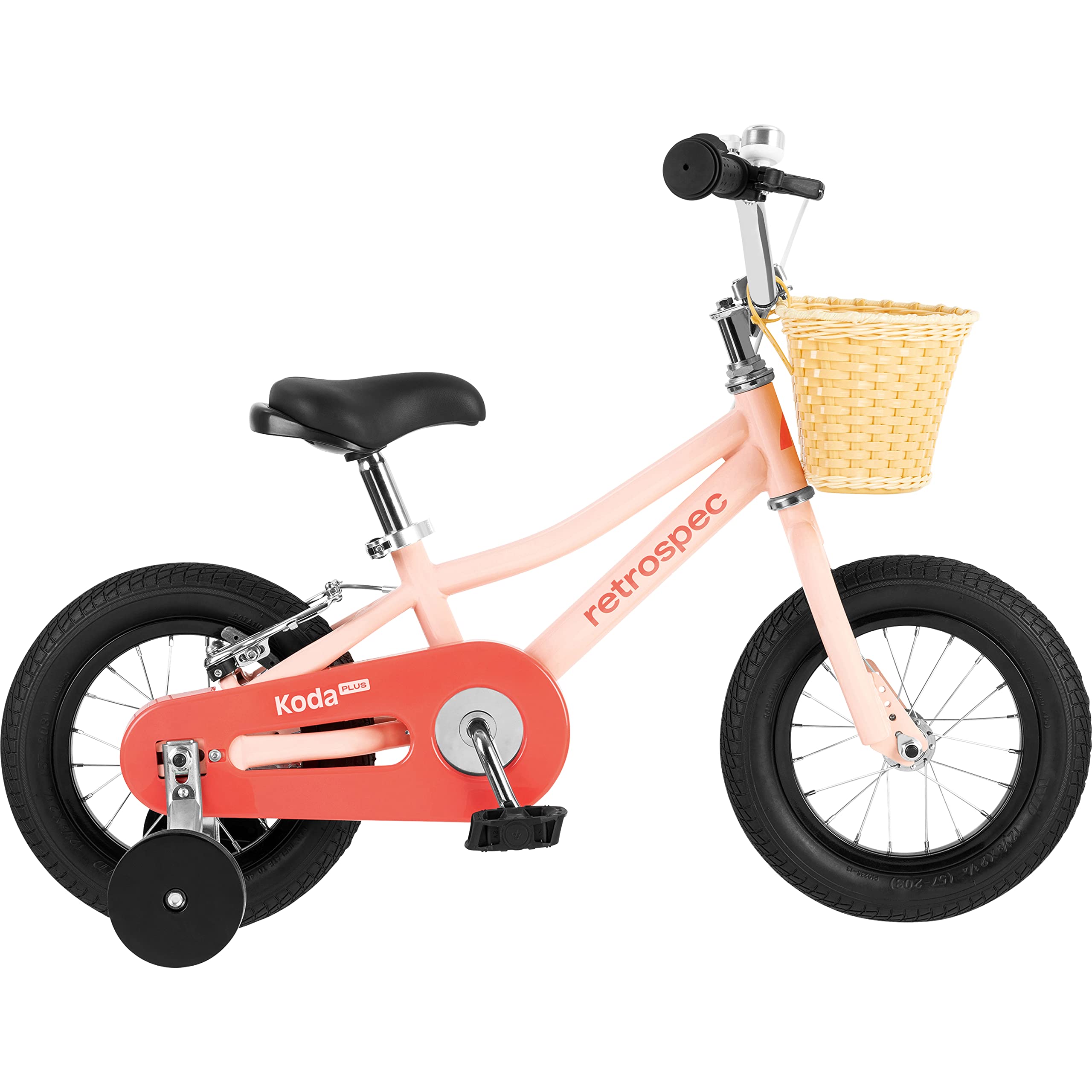 'Retrospec Koda Plus Kids Bike for Boys & Girls Ages 2-3 Years - 12'' Children's Bicycle, Adjustable Seat & Handlebars, Removable Training Wheels, Front Hand Brakes, Rear Coaster Brake & Safety Bell'
