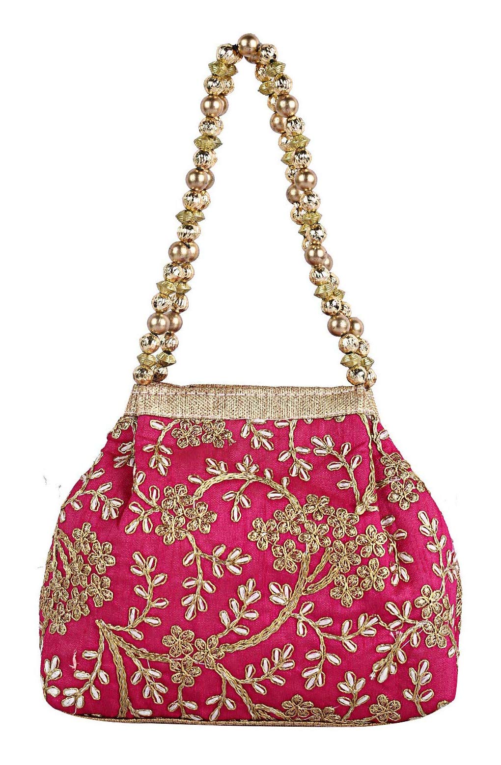 Kuber Industries Polyester Embroidered Woman Potli Bag, Pink - CTKTC31390 (B08296SHZK) Amazon Price History, Amazon Price Tracker