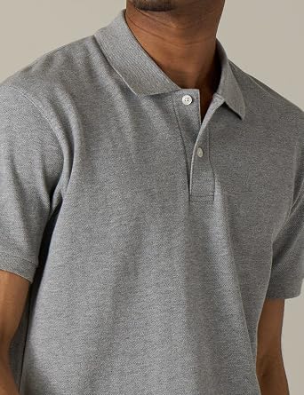 LAPASA Men's Polo Shirt Cotton Pique Classic & Active T-Shirt Short Sleeve Moisture Wicking Golf Tennis Lightweight M19/M131