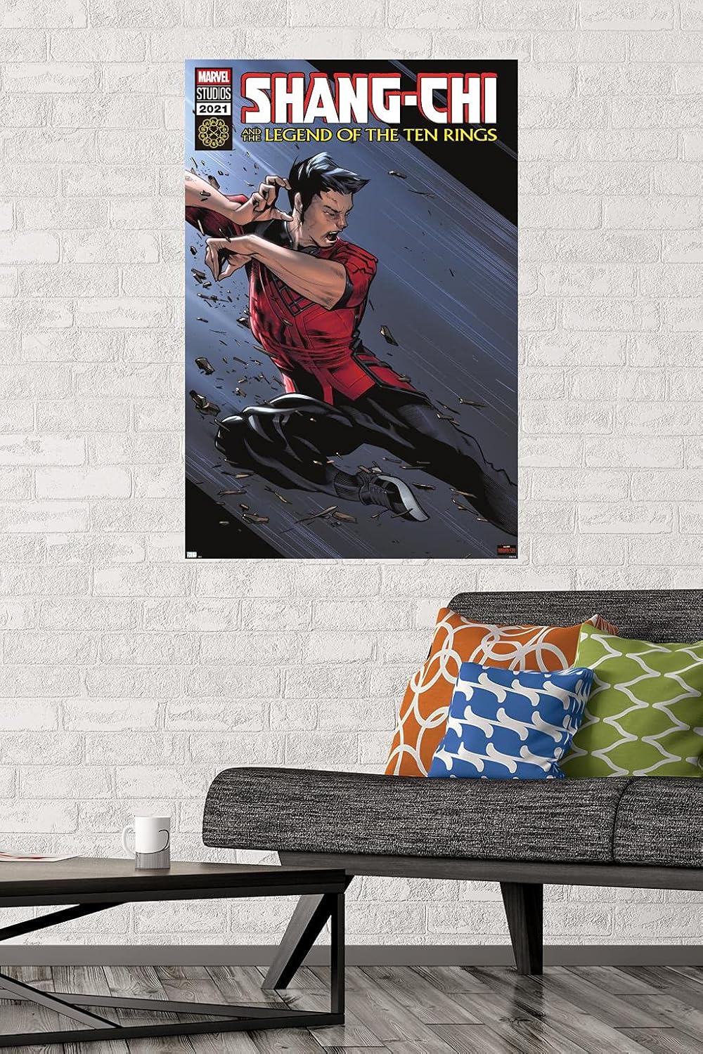 Marvel Shang-Chi and the Legend of the Ten Rings - Attack Wall Poster, 34L" x 22.4W", Premium Unframed Version