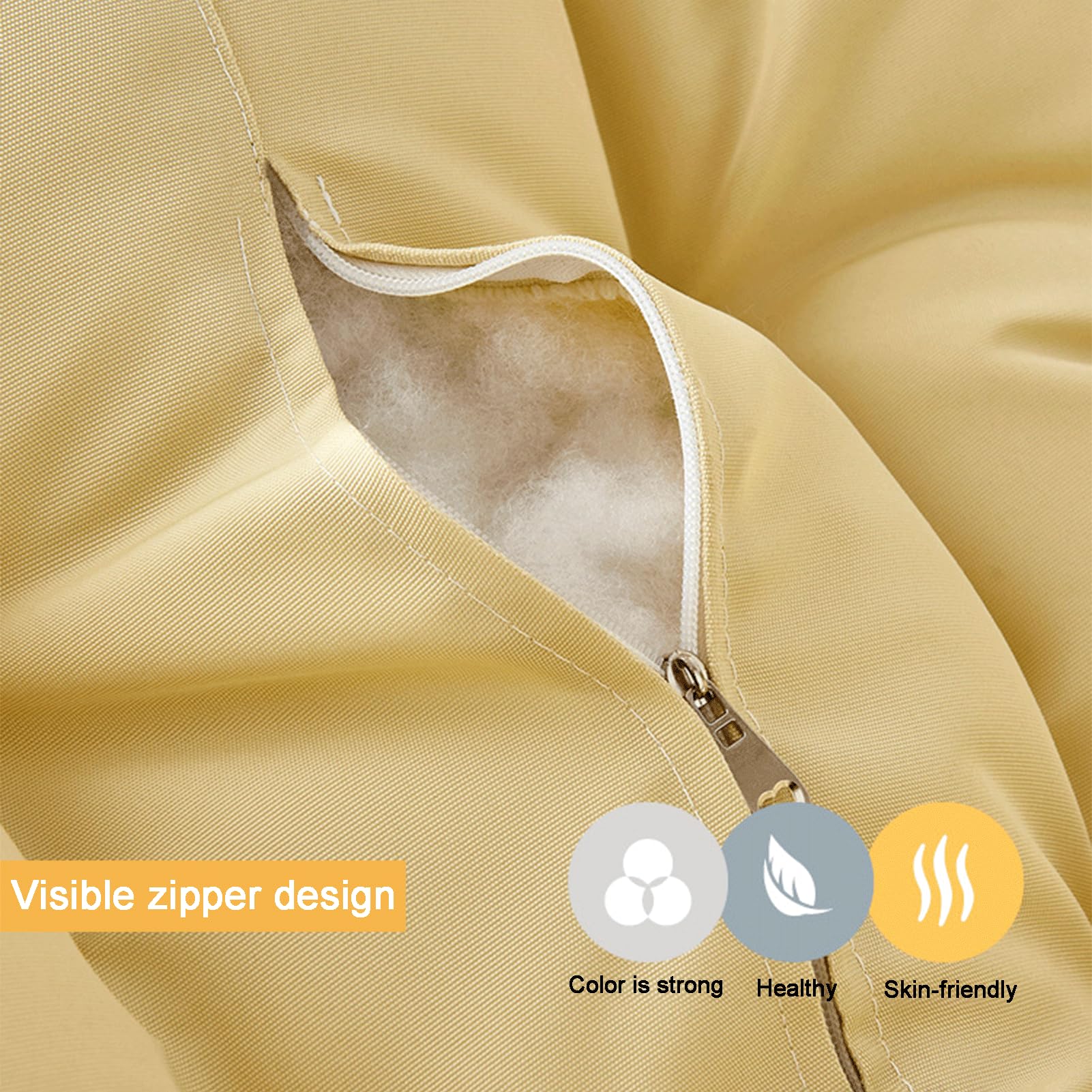 Générique Coussin De Chaise Papasan, Coussin De Siège Imperméable pour Papasan, Coussin De Sol Rond Et épais, Coussin De Remplacement pour Chaise Suspendue, Jardin Extérieur,café,130 * 130cm