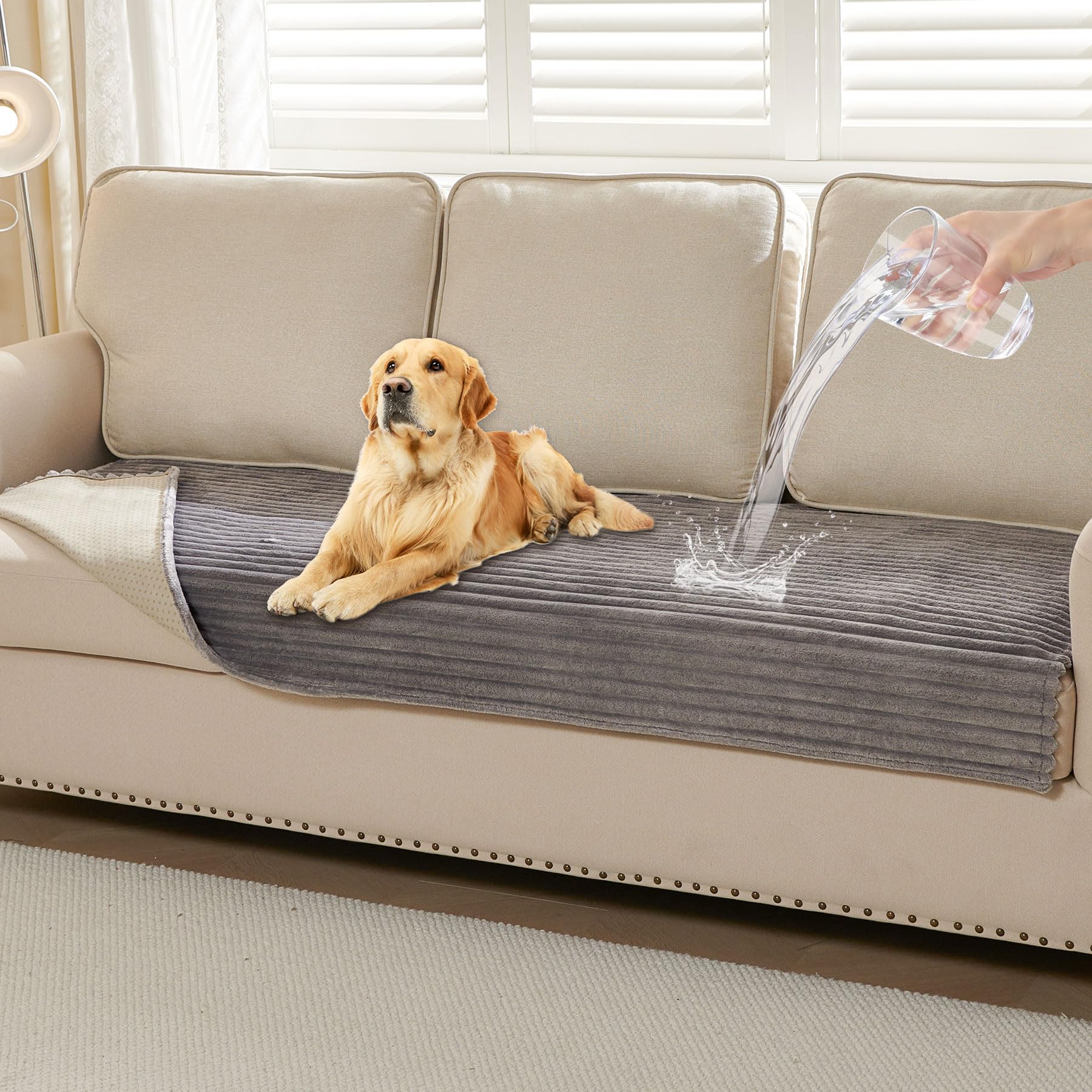 HAOMAIJIA Waterproof Couch Cover for Dogs