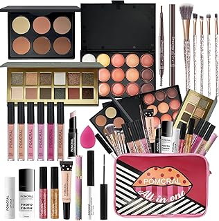 Make up Sets,Makeup Kit For Girls 10-12,Make up Gift For Women Girs Teens with Eyeshadow Palette, Lipgloss Set, Brushes, Concealer, Makeup Bag
