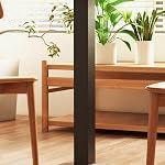 HOMCOM Square Dining Table for 2, Modern Kitchen Table with Wood-Effect Top and Steel Base for Living Room, Dining Room, Dark Brown
