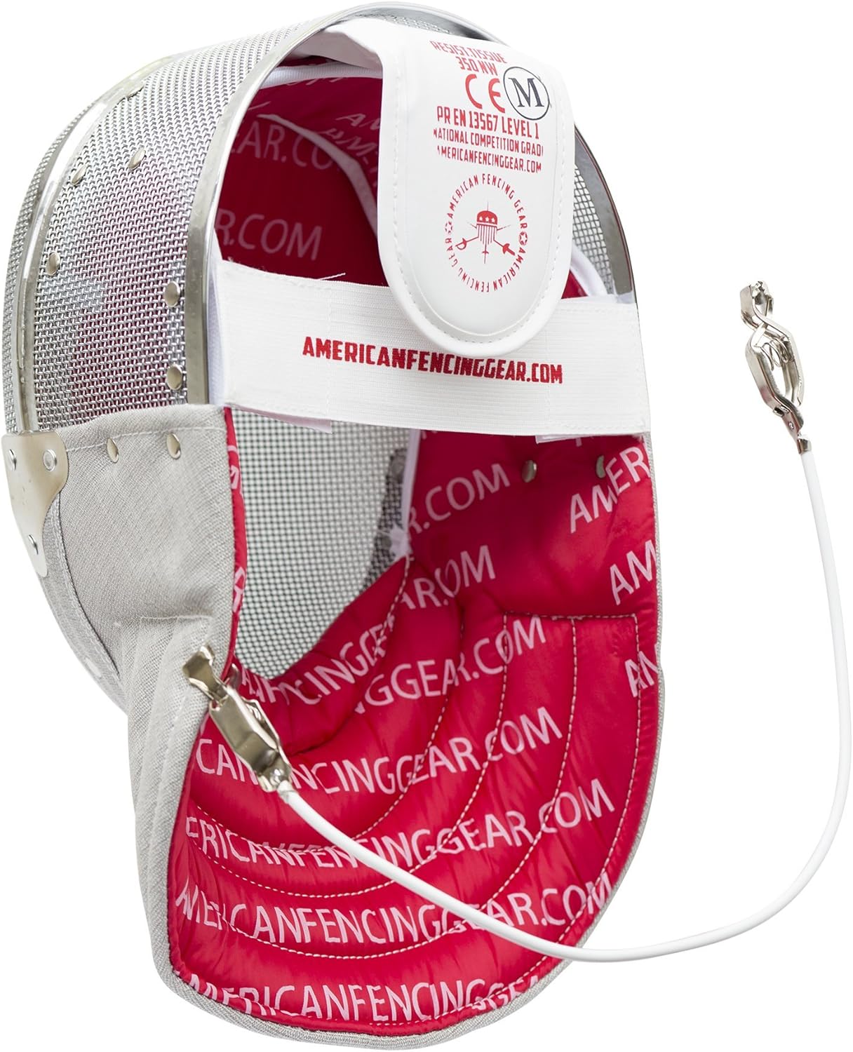 American Fencing Gear Fencing Sabre Mask CE350N Certified National Grade Including Head Wire (Mask Cord) : Sports & Outdoors