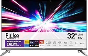 Smart TV 32" Philco LED Roku Tv HD Dolby Audio P32CRA