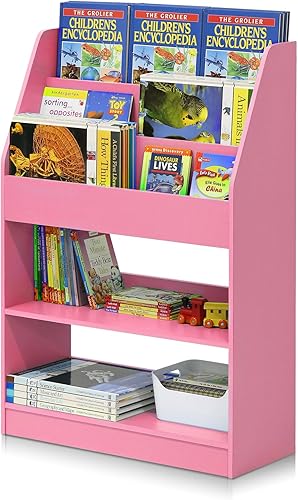 Miniatura 12 de Furinno Lova - Estantería con armario de almacenamiento, 2 estantes con puertas, color rosa Rosado,Azul/claro,https://www.amazon.com/dp/undefined