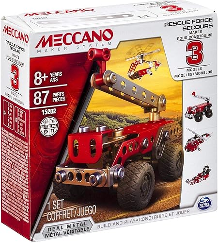 Vista 4 de Meccano Spin Master 6026714 - Juego de 3 modelos de construcción