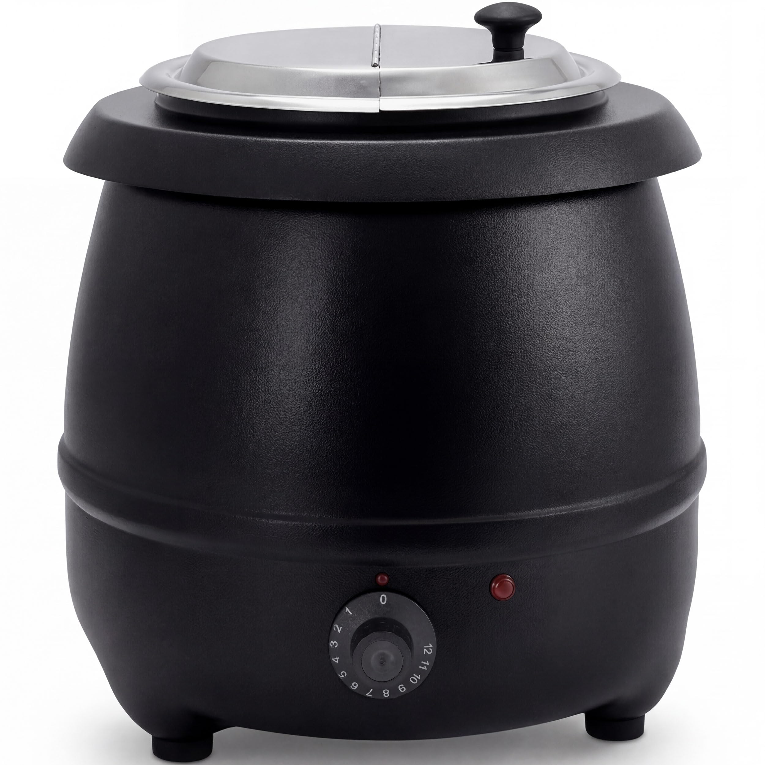 Photo 1 of Winco 10 qt Black Electric Soup Warmer