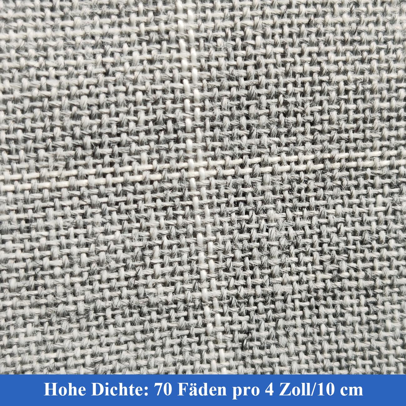 Grauer Polyester-Tufting-Stoff mit Weißem Gitter (220×220CM) | Geeignet für Teppichherstellung, Widersteht Tufting-Druck, Dehnt Sich Gleichmäßig