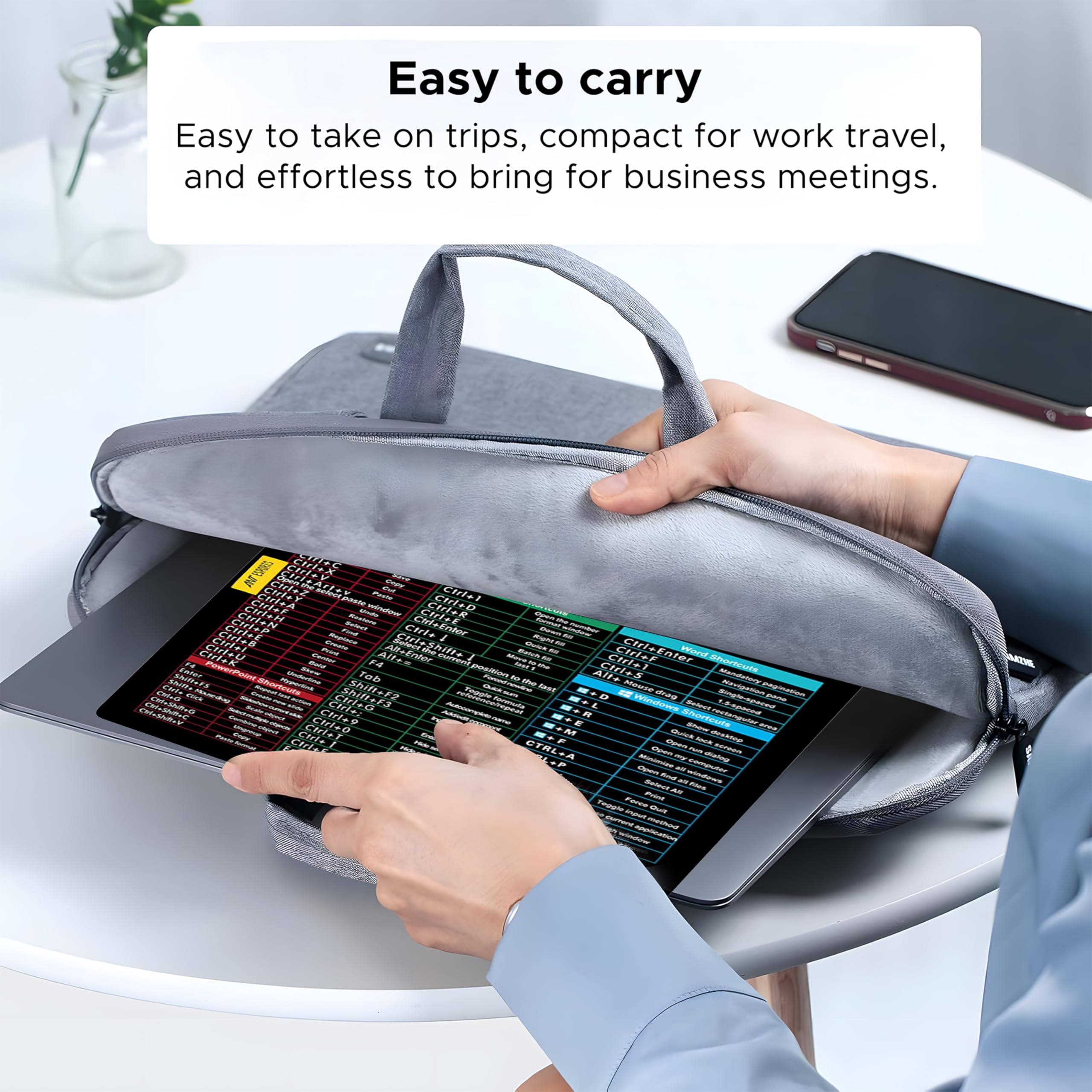 Ant Esports Lapi MousePad 260X210X3mm Anti-fray Stitching, Universal Shortcut Sheet Waterproof Surface & Non-Slip Rubber Base Stitched Edges Mouse Mat for Laptop,Compatible with Laser and Optical Mice — Amazon image 4