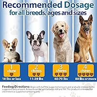 Vista 7 de Masticables para alergias para perros, 200 masticables – Alivio de la picazón de la piel y levadura del perro – Picazón en la piel y orejas y anti