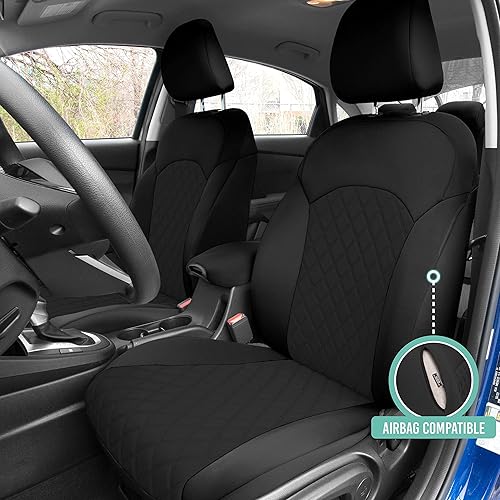 Miniatura 3 de FH Group Fundas de asiento de automóvil de ajuste personalizado para Kia Forte 2019-2024 con fundas de asiento de automóvil de neopreno ultraflex