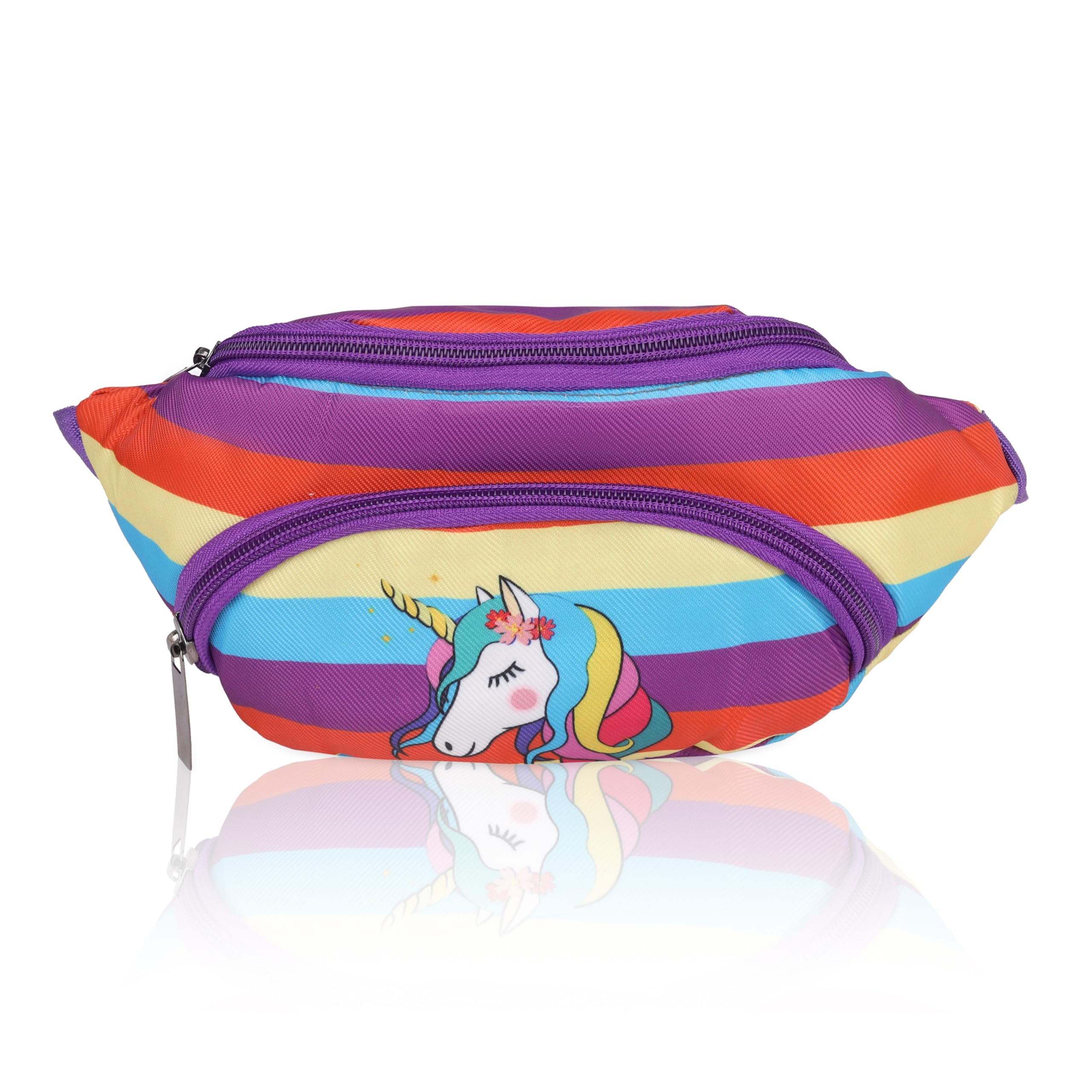 Purple Unicorn Print Waist Bag – Multi-Purpose Belt Bag, Hip Bag, Crossbody Travel Pouch for Men, Women, Kids – Stylish, Lightweight, and Durable Waist Pack for Travel, Sports, Hiking-image-35