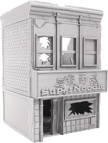 Tienda de fideos arruinados - Tabletop Terrain de Corvus Terrain compatible con MCP de 1.260 in