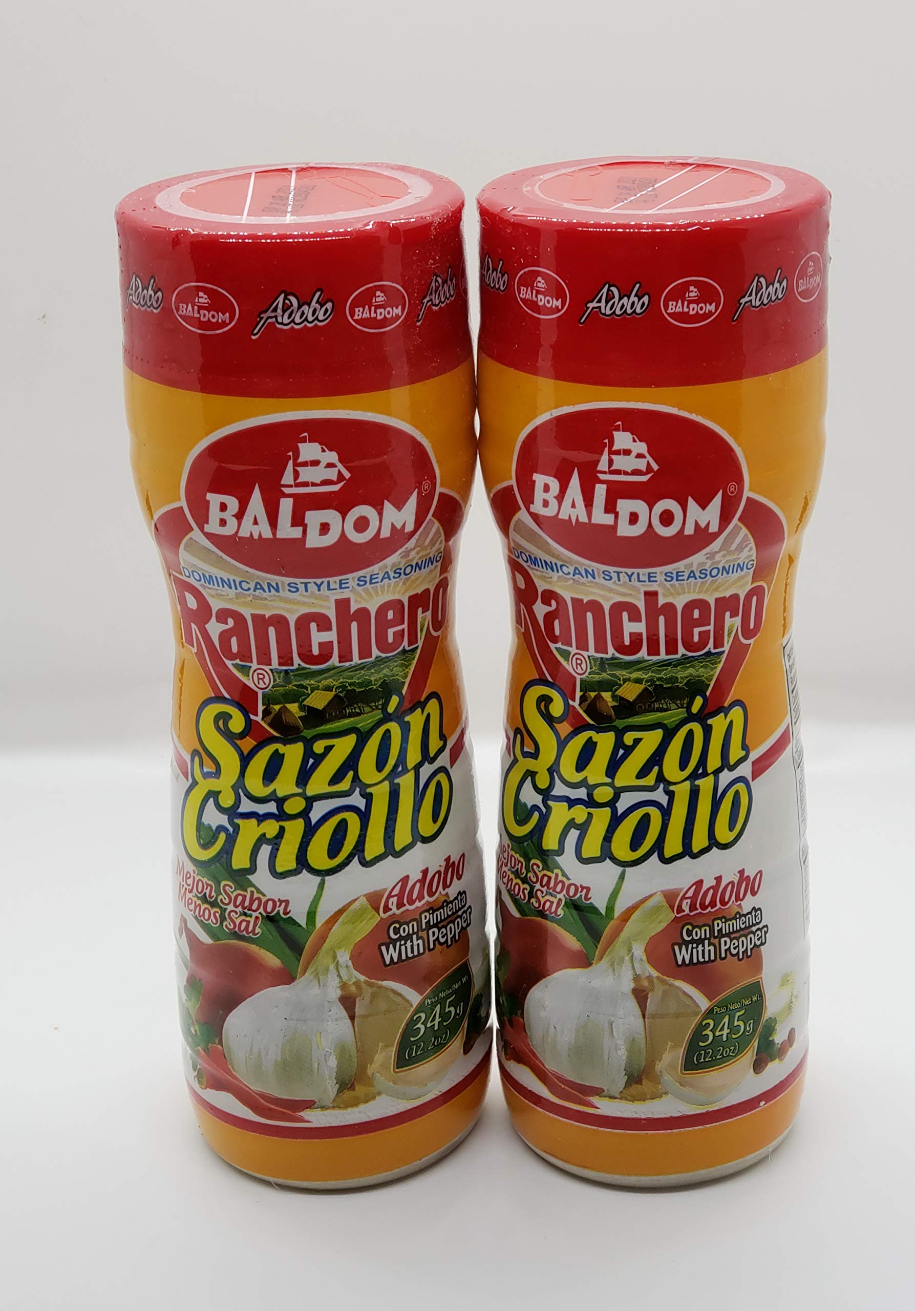 Baldom Ranchero Sazon Criollo With Pepper 12.2 oz (Pack of 2)