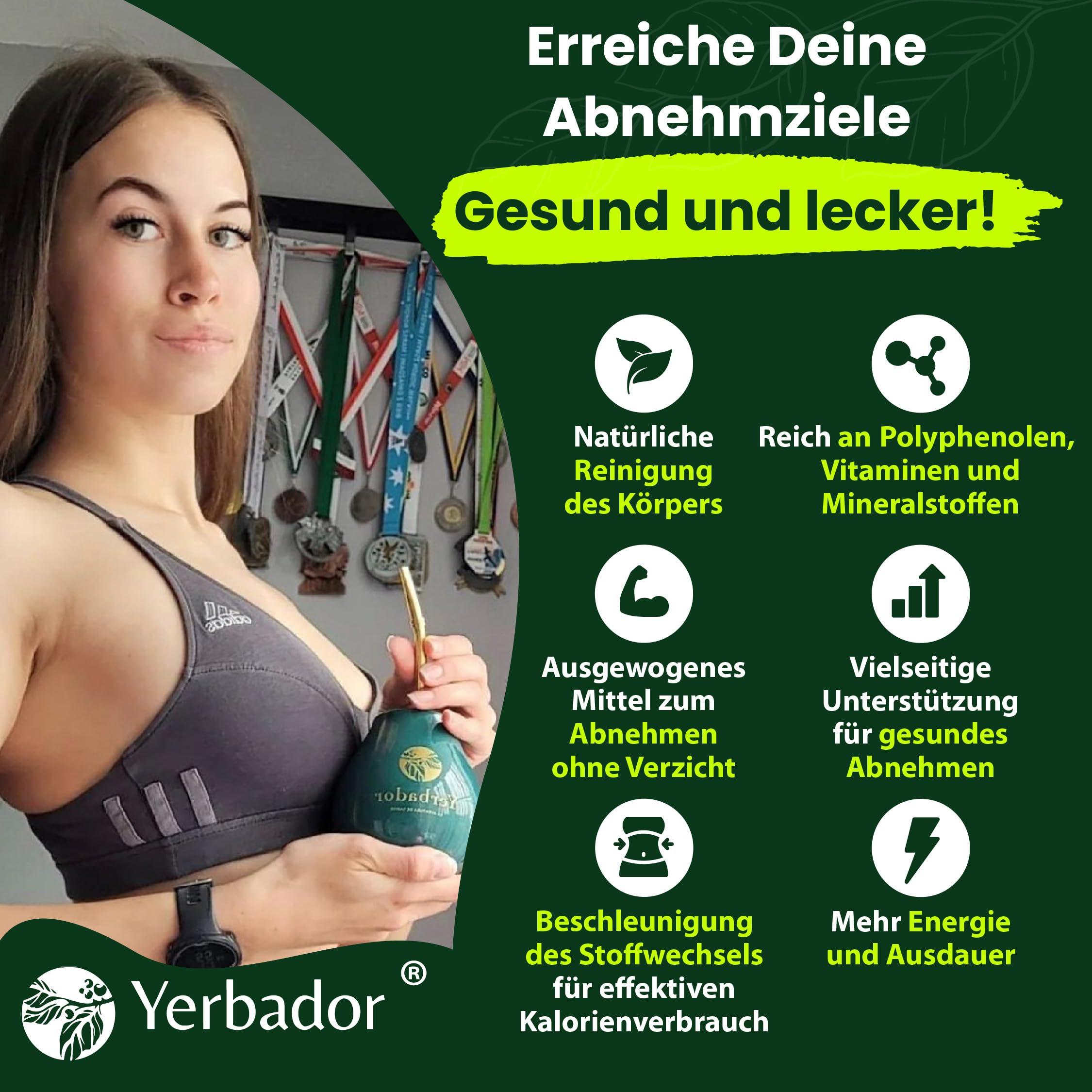 Yerbador Yerba Mate Tee 300g – Natürlicher Koffeinkick, Premium Teemischung, Für heißen Aufguss oder Tereré, Aromatisch & ergiebig – Red Kiss