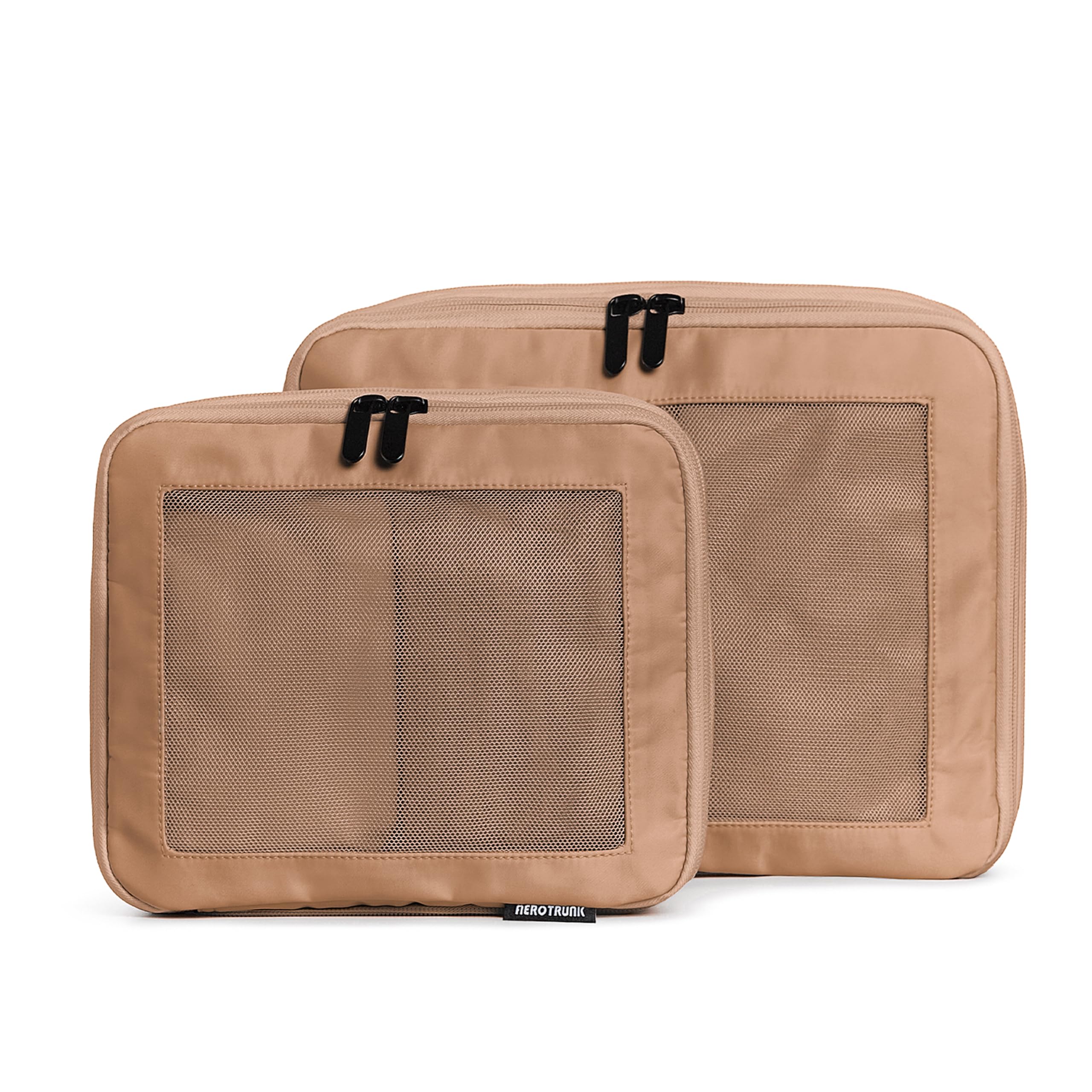 Aerotrunk Compression Packing Cubes for Travel, 2-Pack, Mocha