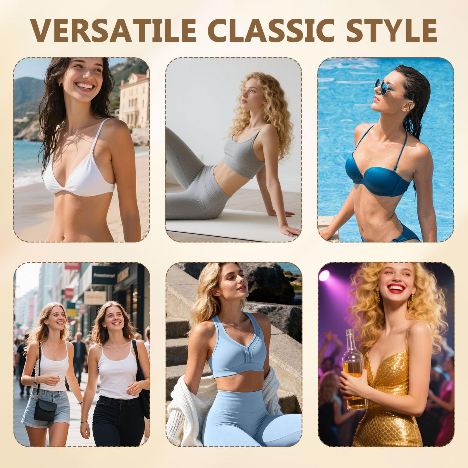 4 Paar Knödelform BH-Einsätze, Dicke Push up Pads, Abnehmbare Ersatzschwamm, Dünne Oberseite&Dicker Boden BH Cups Zum Einnähen, Bikini Einlagen Für Frauen Und Mädchen(Hautfarbe)