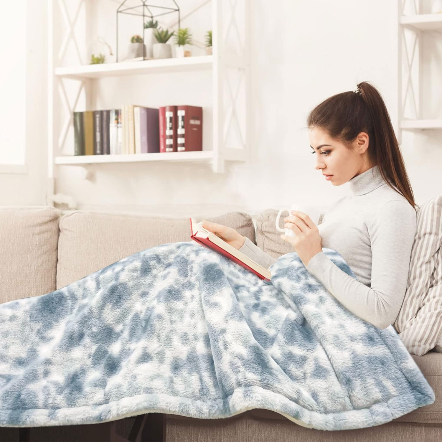 review GOQOTOMO Electric Heated Blanket 50