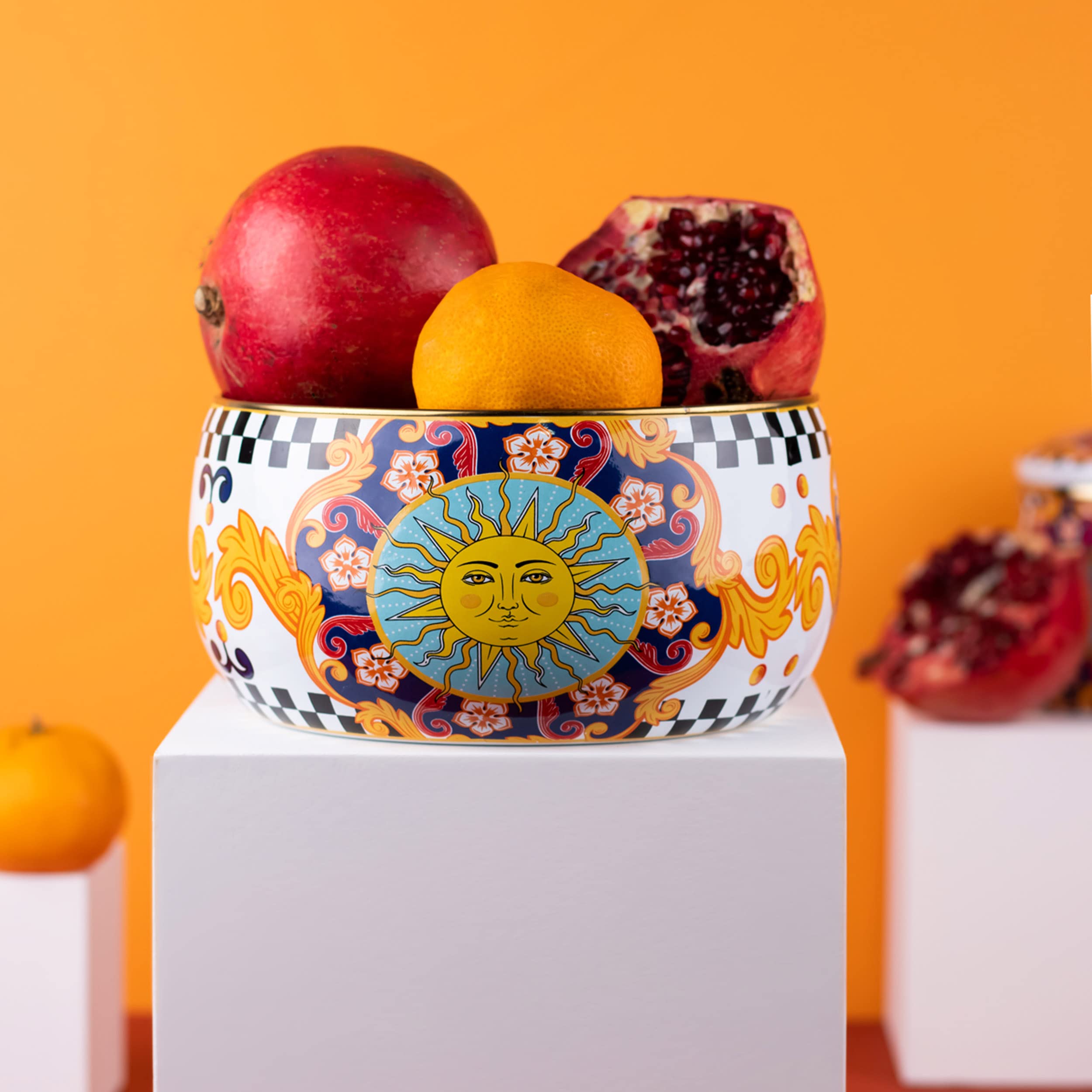 EMAYlab MISHARU 18 cm Dekoratif Emaye salata kasesi, sunum kasesi,