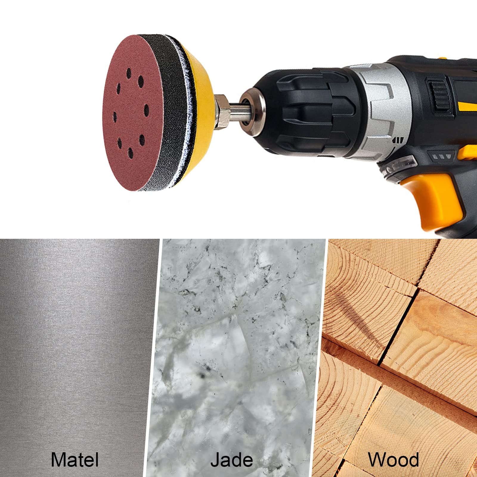 Kwb By Einhell Kit De 3 Disques Abrasifs à Fixation Rapide Pour