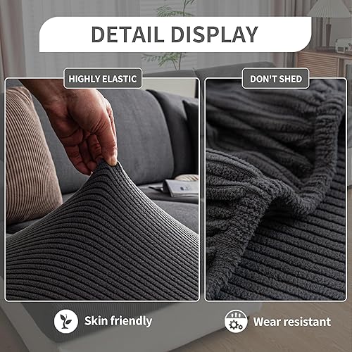 Miniatura 5 de Fundas de cojín para sofá, cómodas y suaves, lavables, resistentes al estiramiento para cojines, protectores de muebles para mascotas (funda para