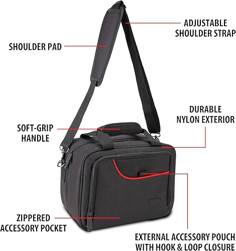 Miniatura 7 de USA Gear Bolsa de almacenamiento para cartas compatible con juegos de cartas TCG y CCG, bolsa protectora de tarjetas con correa acolchada para el