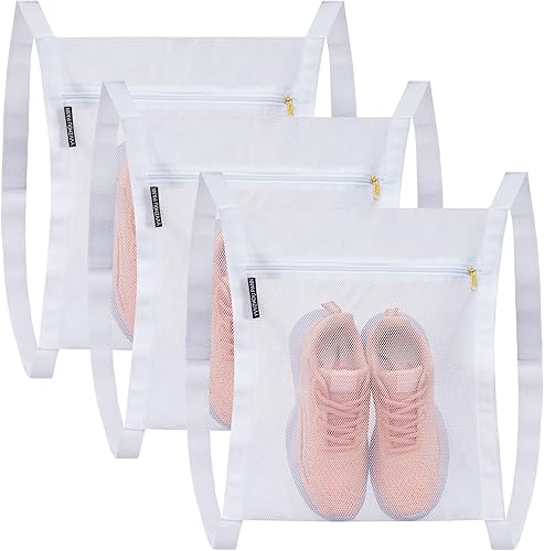 3 bolsas secadoras de tenis, bolsas de malla reutilizables para secadora de zapatos, bolsas de malla para secadora de zapatos con panal de abeja con