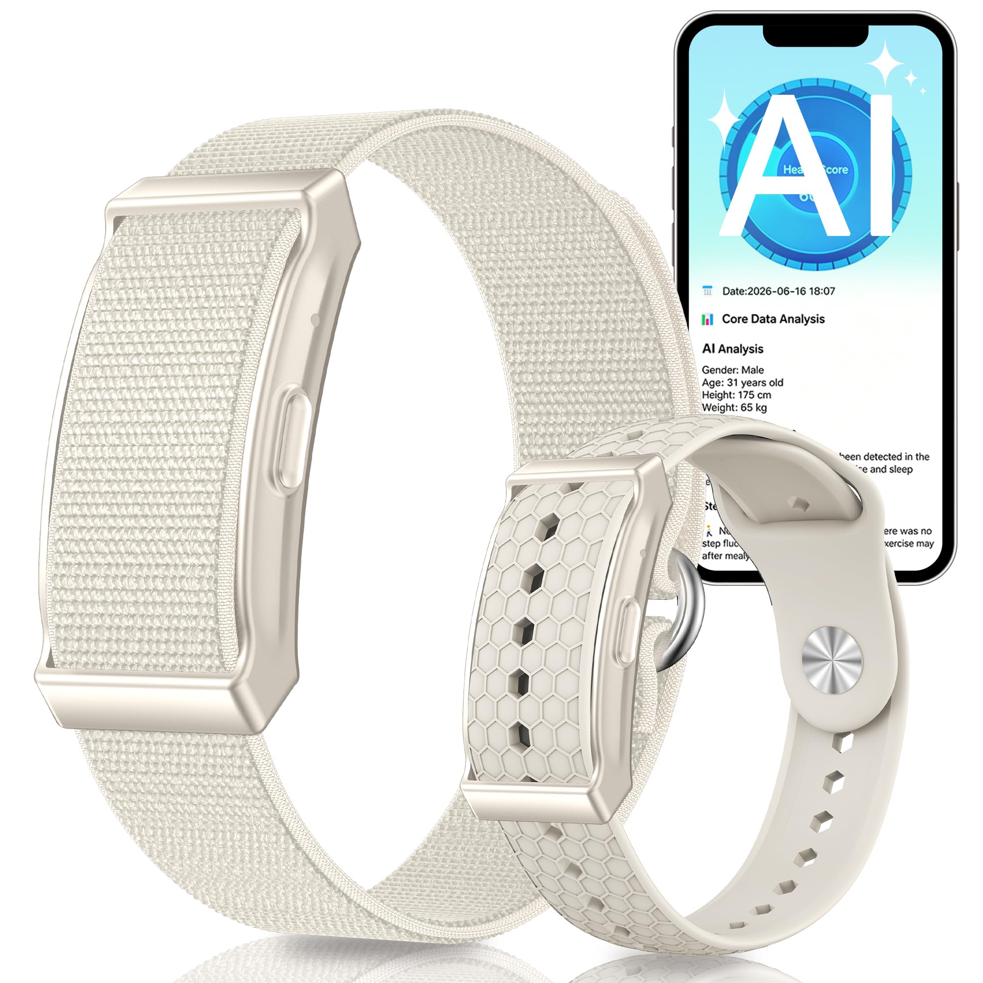 Fitness Tracker Mit 100+ Sportmodi, 45-60 Tage Standby, Aktivität/Schlafüberwachung, Wasserdicht 1ATM Fitness Aktivitätstracker Smart Armband