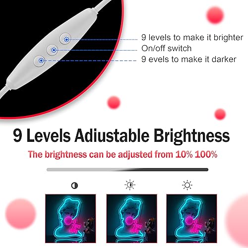 Miniatura 5 de Letrero de neón con texto en inglés "Is This Art", innovador proceso de formación integral, con interruptor regulable para todas las fiestas