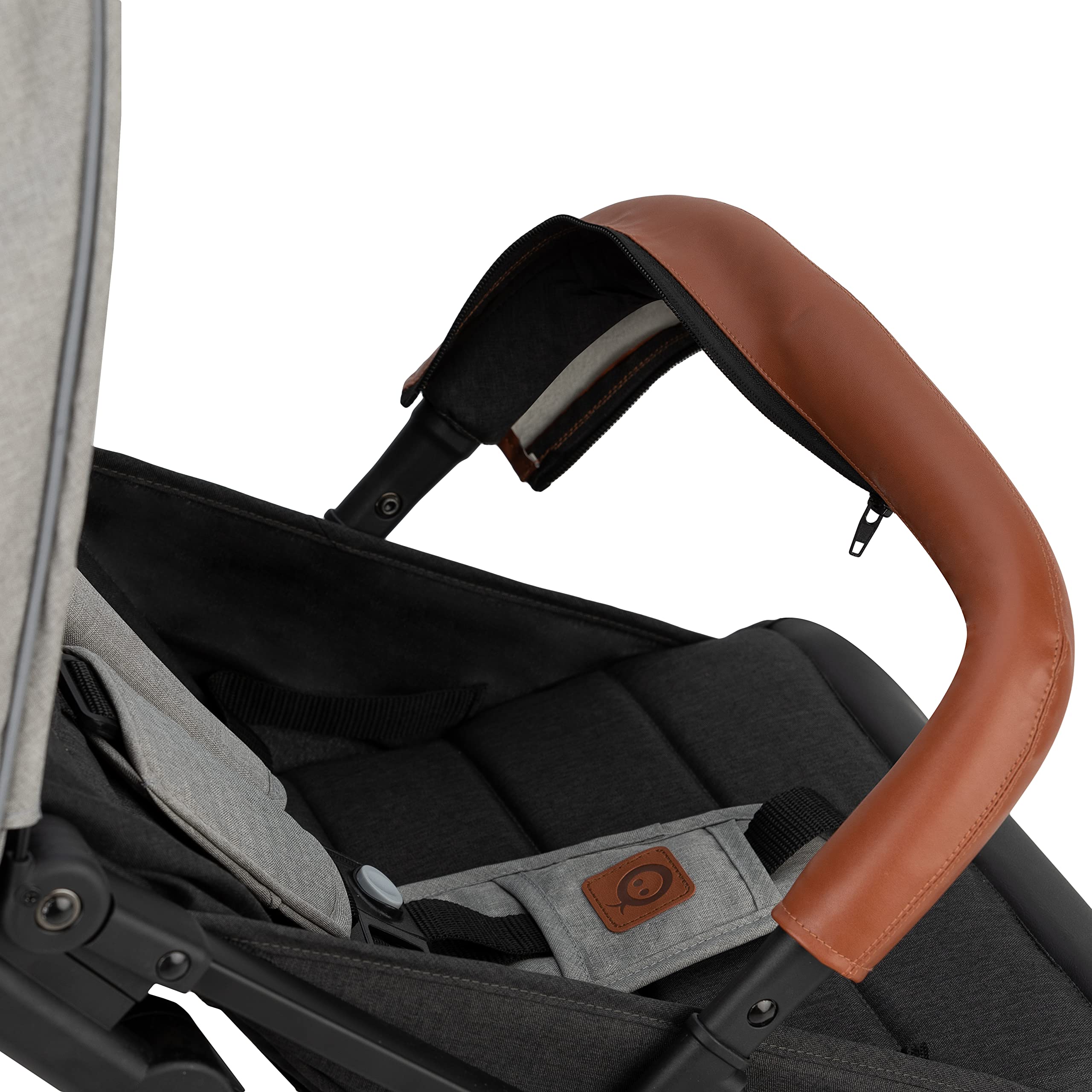 MoMi ESTELLE Silla de Paseo Ligera y Plegable, Carrito de Bebé Compacto con Respaldo Reclinable, Arnés Ajustable de 5 Puntos, Capota Protectora, Gran Cesta de Almacenaje, desde 6 Meses hasta 15 kg
