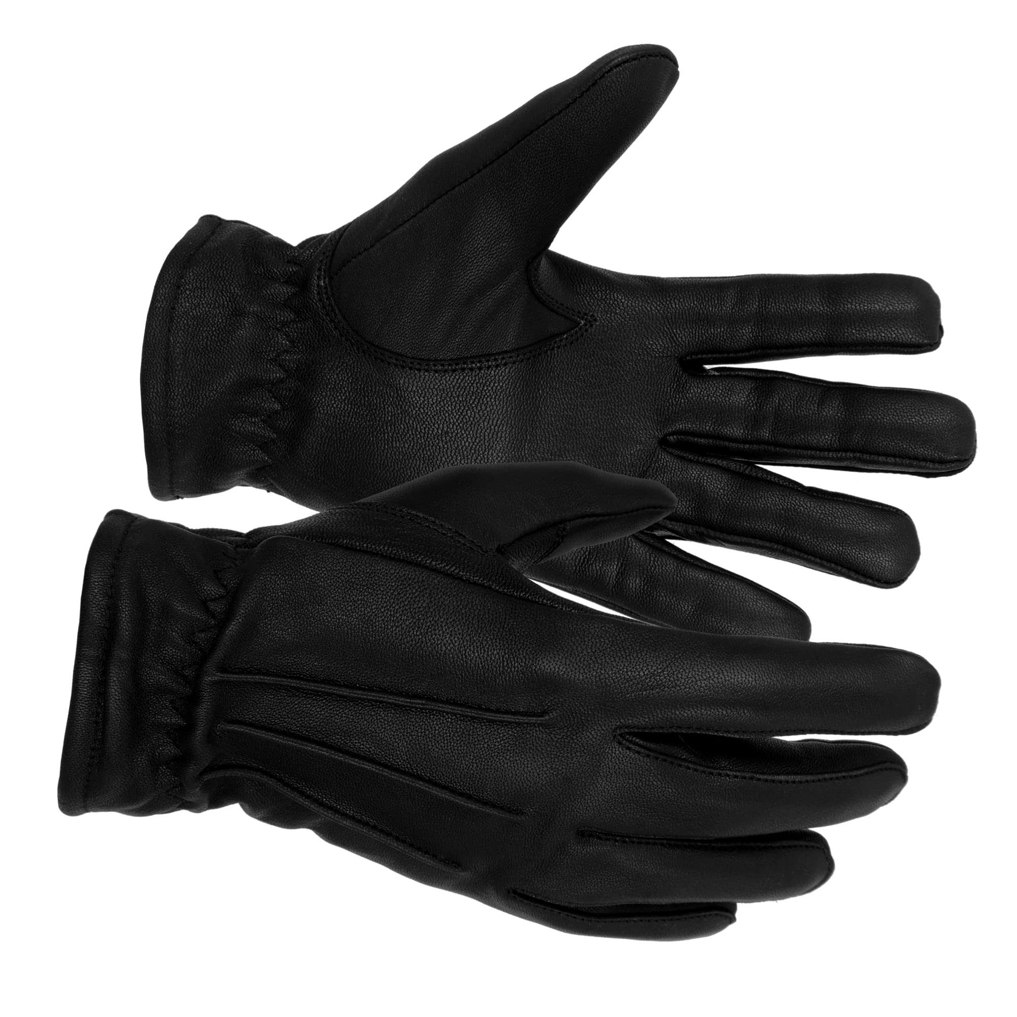 TacFirst Highway Patrol H001 POLIZEI Echtleder Einsatzhandschuhe 360° Schnitthemmend, Security Handschuhe