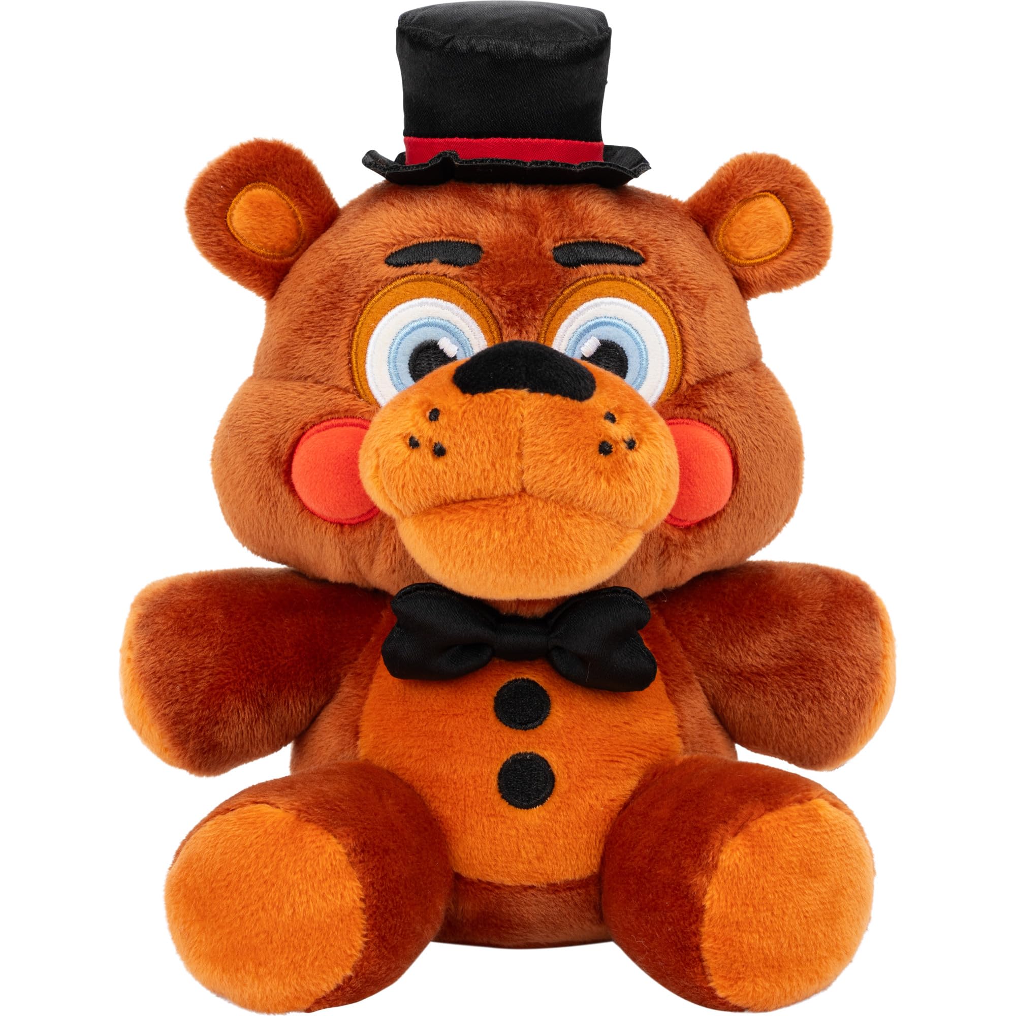 Jazwares Five Nights at Freddy’s Toy Freddy Plush - 8-Inch Stuffie with Soft Material and Glow-in-The-Dark Eyes - 1