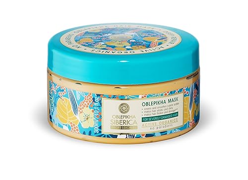 Miniatura 3 de Siberica Mascarilla restauradora de espino amarillo para cabello dañado, 10.14 onzas