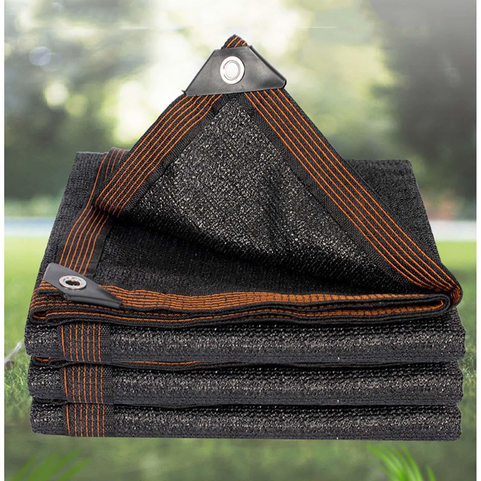 Shade Netting, Sunshade Sail, Outdoor Garden Shade Net, Sunblock Shade Cloth, 2x3/3x4/4x5/5x6/6x8m Canopy Awning, Black Privacy Net,Black-2x5m(6.6 * 16.4ft)