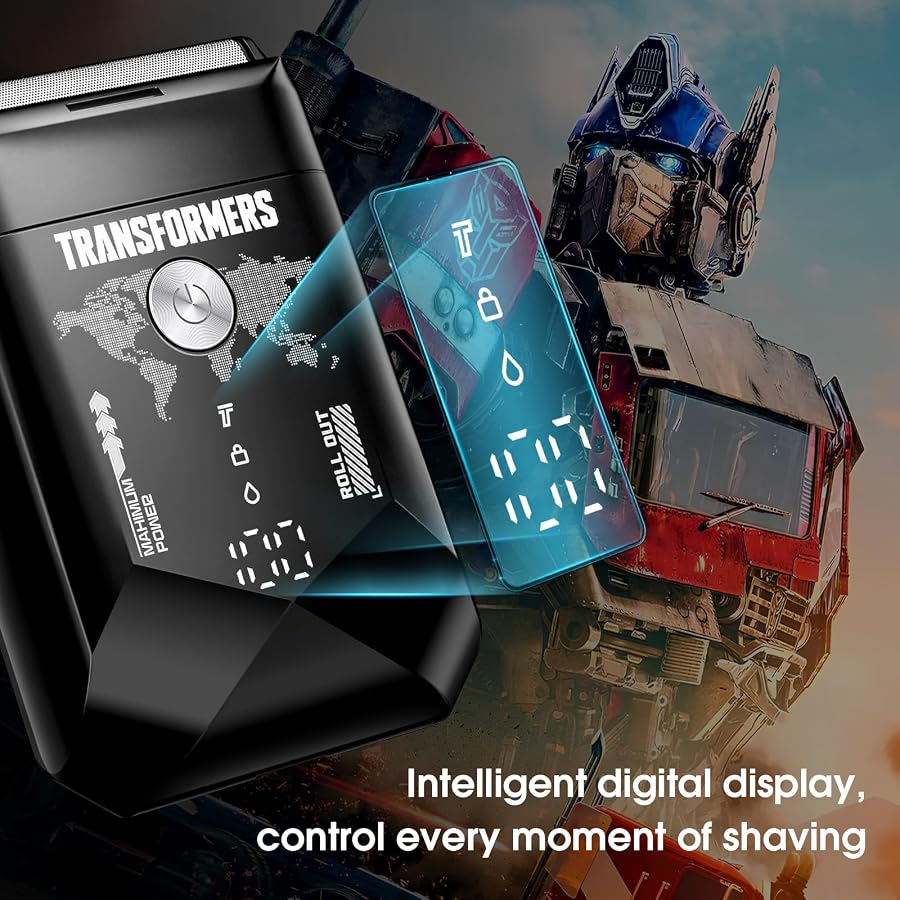 Transformers Electric Foil Shaver for Men：Portable Electric Razor for Face - image 3
