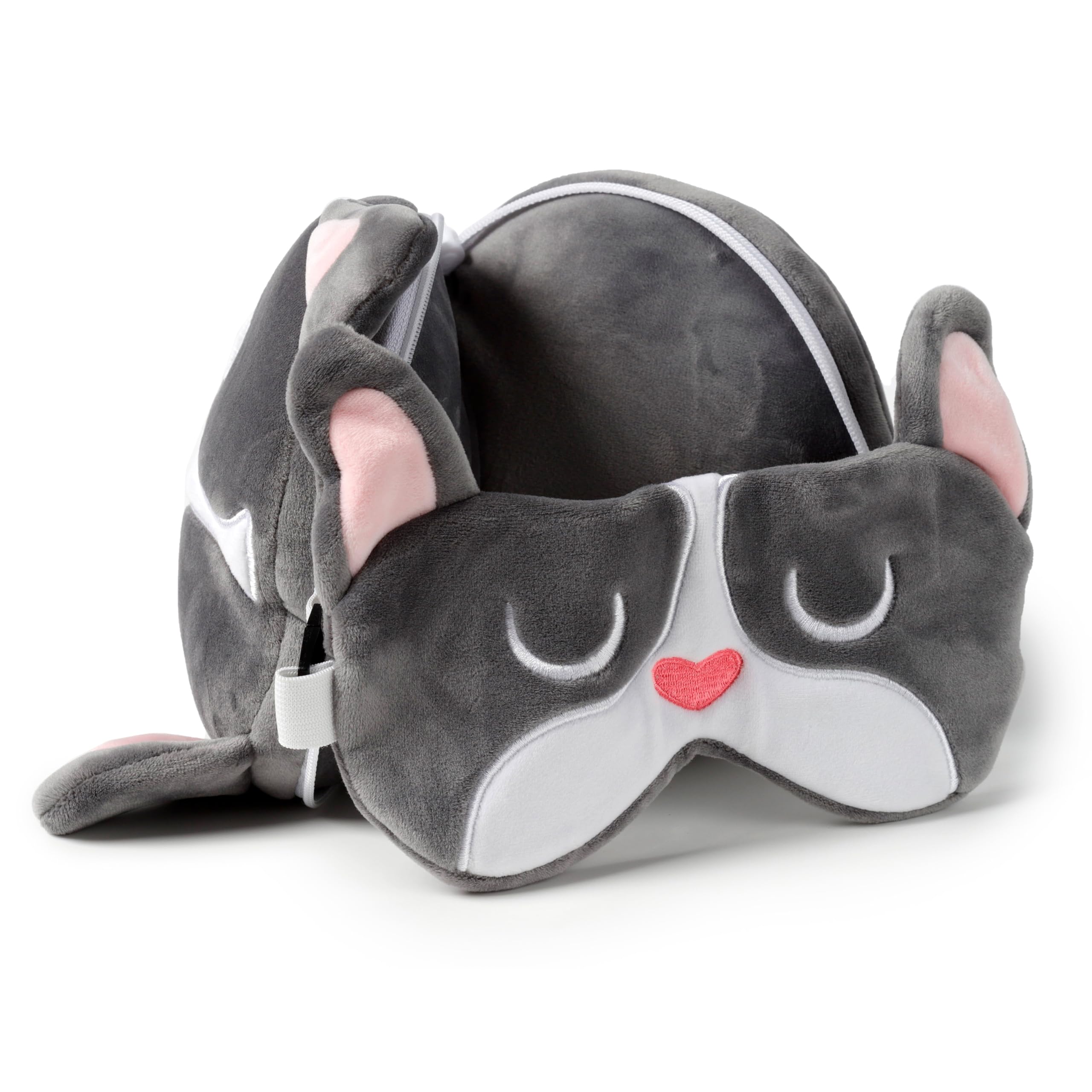 Puckator Cuscino Da Viaggio Con Maschera - Relaxeazzz - Hamburger