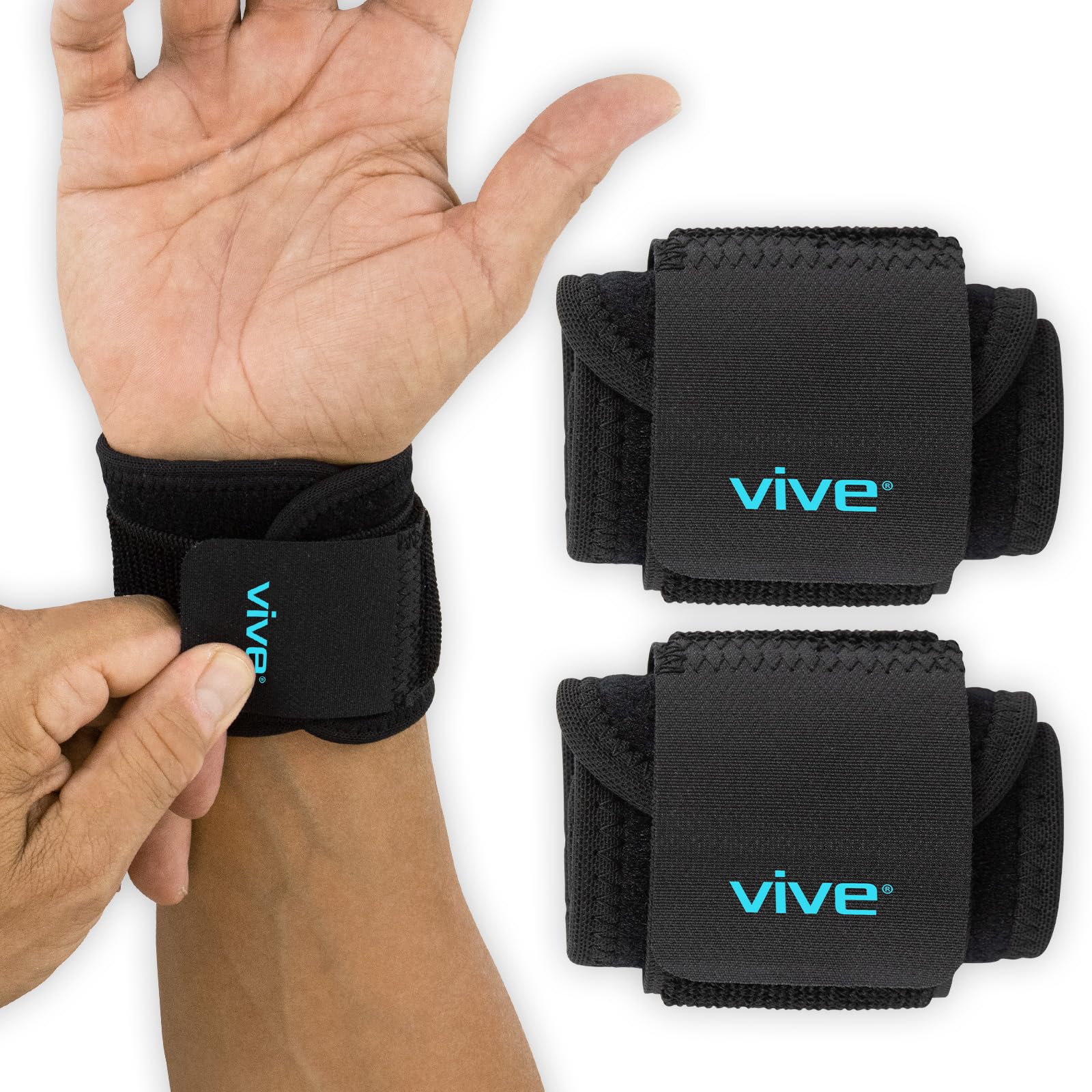 Amazon.com: Vive Wrist Support Wrap (2 Pack) - Band for Tennis
