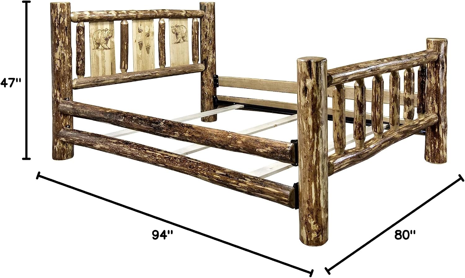 Montana Woodworks Glacier Country Collection King Bed Brown