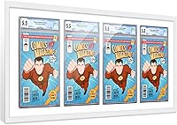 Vista 40 de Poster Palooza Marco de cómic con paspartú para 2 cómics CGC, CBCS o PGX Graded Comics – Marco de cómic negro para cómics de 8.125 x 13 pulgadas