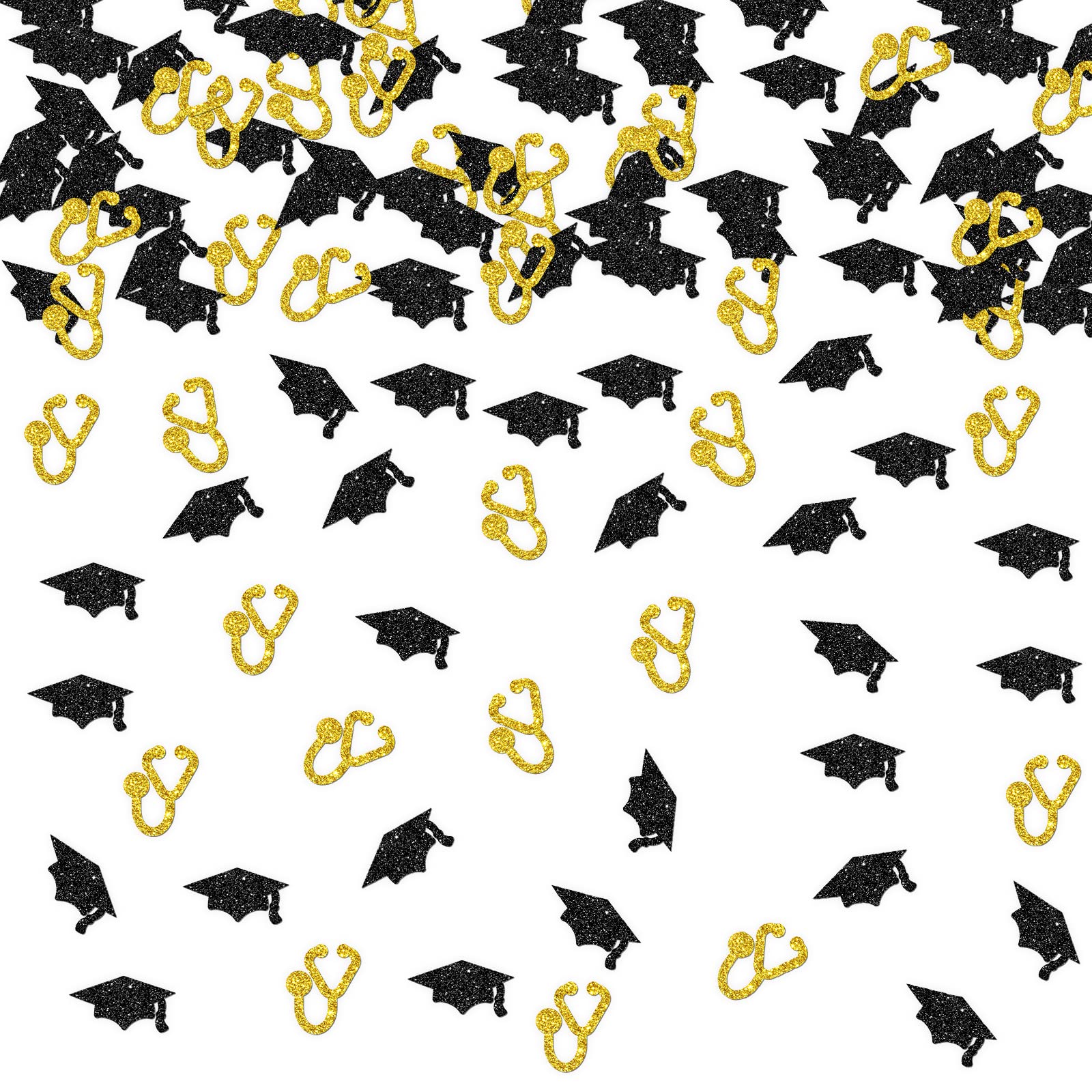 120pcs Stethoscope Confetti Congrats Doctor Grad Sign Nurse Graduation Party Table Decorations Nursing/Medical School 2025 Graduation Party Scatters