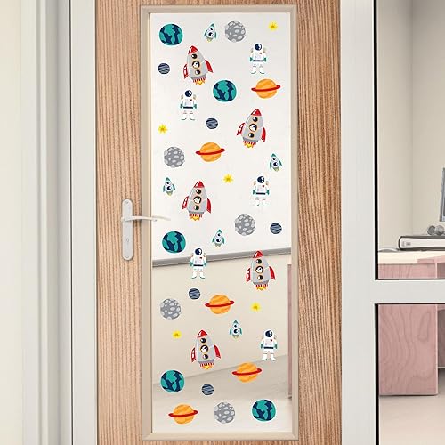 Miniatura 7 de Big Dot of Happiness Outer Space Galaxy - Decoraciones de aula de bricolaje - Recortes de tablón de anuncios - Juego de 40