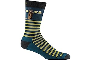 Darn Tough Wild Life Men's Teal Quarter Socks