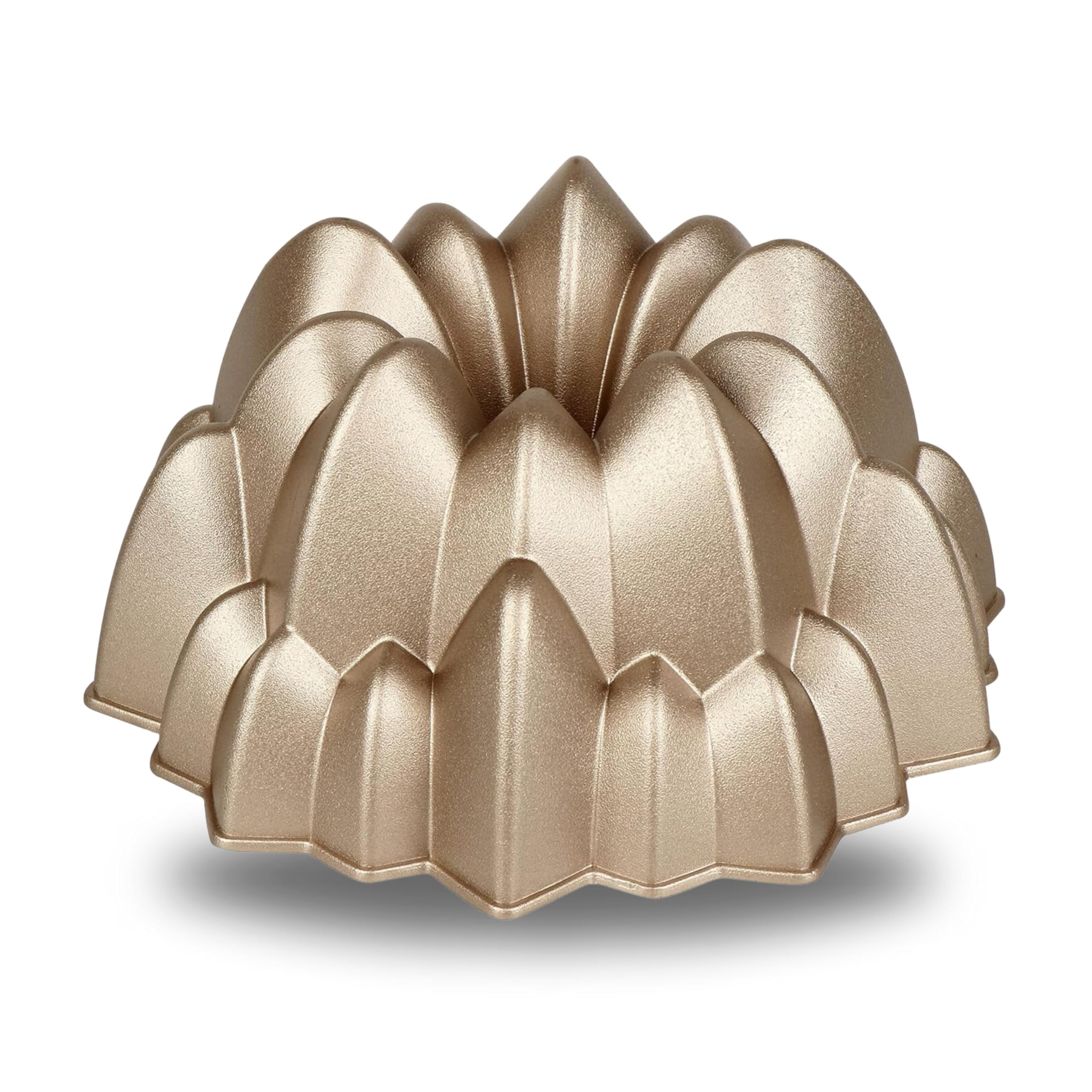 Baker's Secret Fluted Cake Pan, Cake Pans, Novelty Cake Pan, Die Cast Aluminum Cake Pans, 2 Layers Non-stick Coating, Novelty Cake Pan - The Cast Aluminum Collection (Cascade)